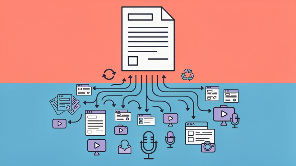 Recykling treści: Jak z jednego artykułu zrobić 20 postów, 5 wideo i 1 podcast?